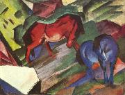 Red and Blue Horse (mk34) Franz Marc